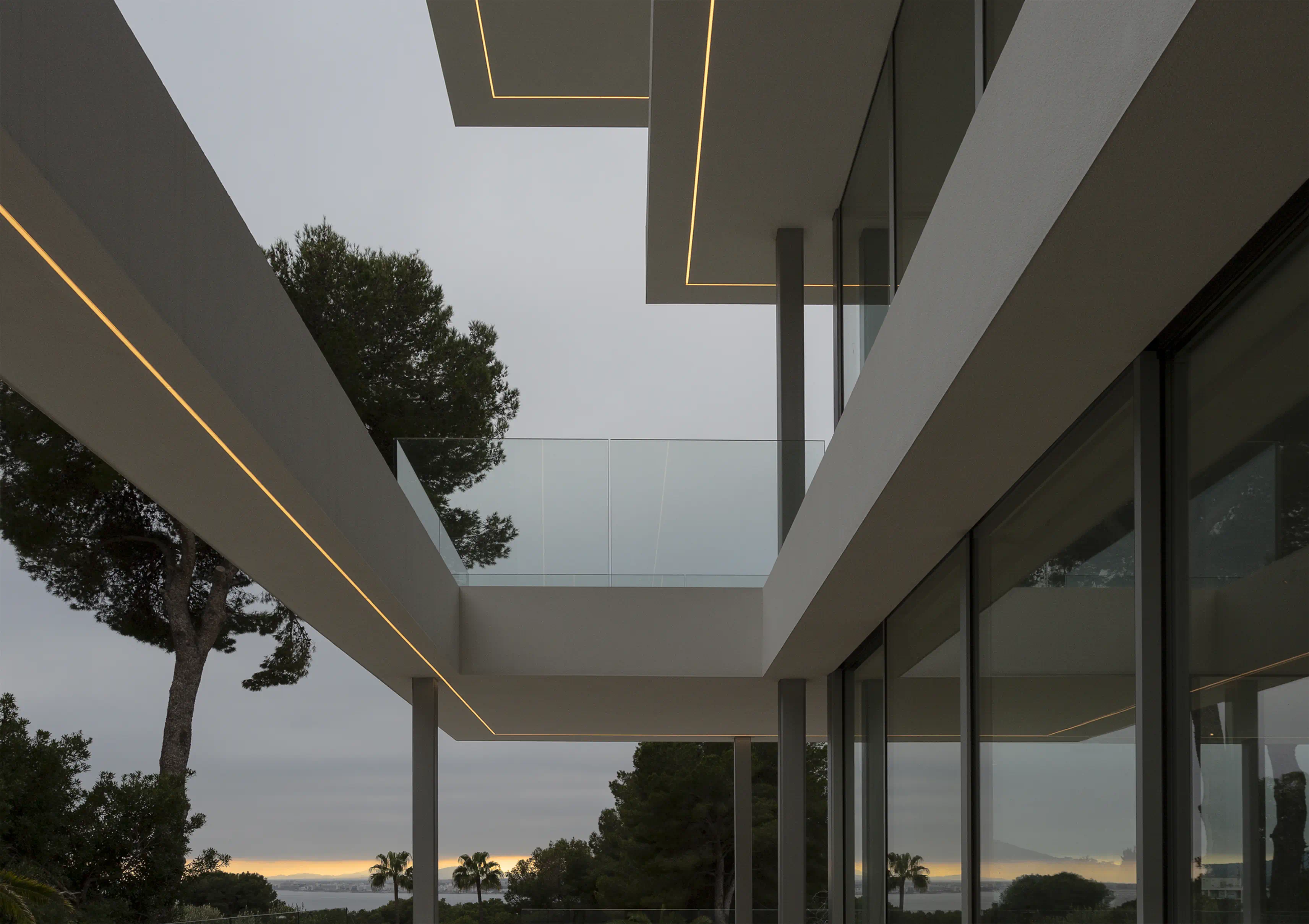 Modern facade in concrete